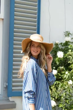 Online Pip Studio Tunic Sumo Stripe Blau