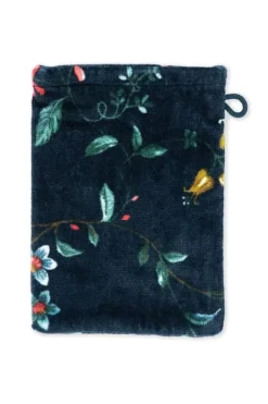 Clearance Pip Studio Waschlappen Set/3 Les Fleurs Dunkel 16X22 Cm Blau