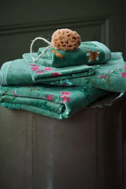 Pip Studio Waschlappen Set/3 Les Fleurs 16X22 Cm Grun