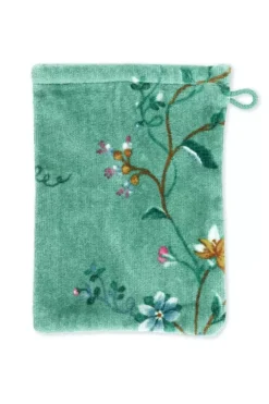 Pip Studio Waschlappen Set/3 Les Fleurs 16X22 Cm Grun