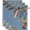 Hot Pip Studio Waschlappen Set/3 Secret Garden 16X22Cm Blau