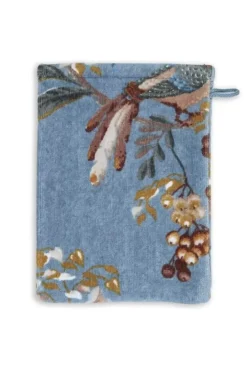 Hot Pip Studio Waschlappen Set/3 Secret Garden 16X22Cm Blau