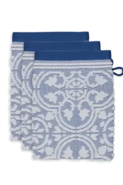 Online Pip Studio Waschlappen Set/3 Tile De Pip 16X22 Cm Blau