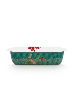 New Pip Studio Winter Wonderland Servierschale Rechteckig Gros Grun