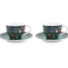 Pip Studio Winter Wonderland Set/2 Espresso Tassen & Untertassen Dunkelblau