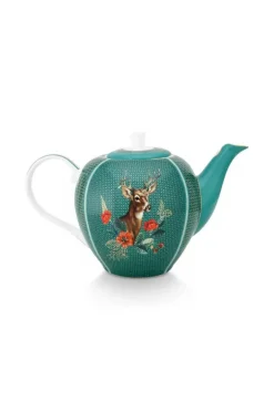 Pip Studio Winter Wonderland Teekanne Gross Grun