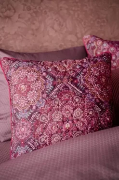 Clearance Pip Studio Zierkissen Quilted Il Mosaico Dunkelrot