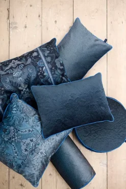 Pip Studio Zierkissen Quiltey Days Dunkel Blau
