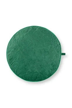 Hot Pip Studio Zierkissen Rund Quiltey Days Grun