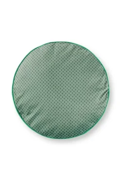 Hot Pip Studio Zierkissen Rund Quiltey Days Grun